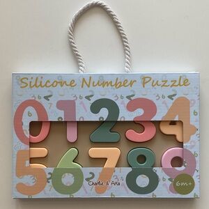 NWT Charlie & Aria Silicone Numbers Puzzle - ages 3M+